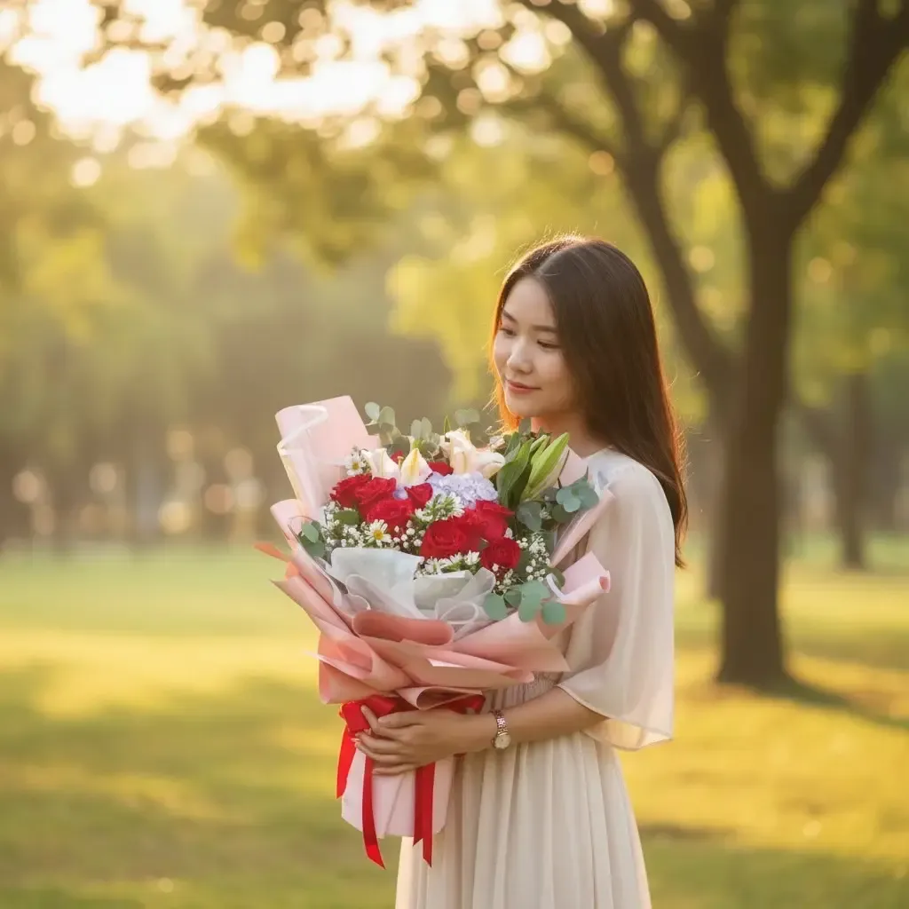 Spring Symphony hydrangea, lilies and rose hand bouquet for birthday or  anniversary with delivery in Kuala Lumpur and Selangor