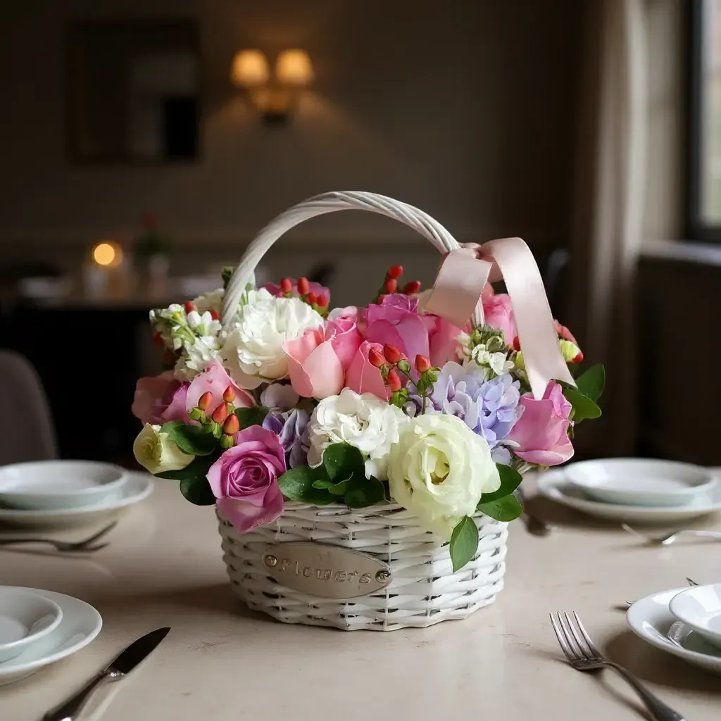 Petal Haven rose and hydrangea table arrangement for birthday or anniversary with delivery in Kuala Lumpur and Selangor