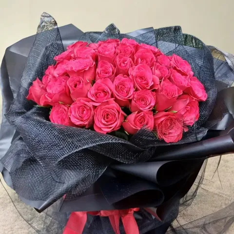 Eternal Charm rose hand bouquet for birthday or anniversary with delivery in Kuala Lumpur and Selangor