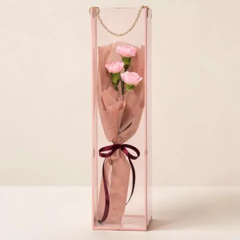 Enchanted Petals three carnations bouquet for Mother's Day, birthday or anniversary with delivery in Kuala Lumpur and Selangor