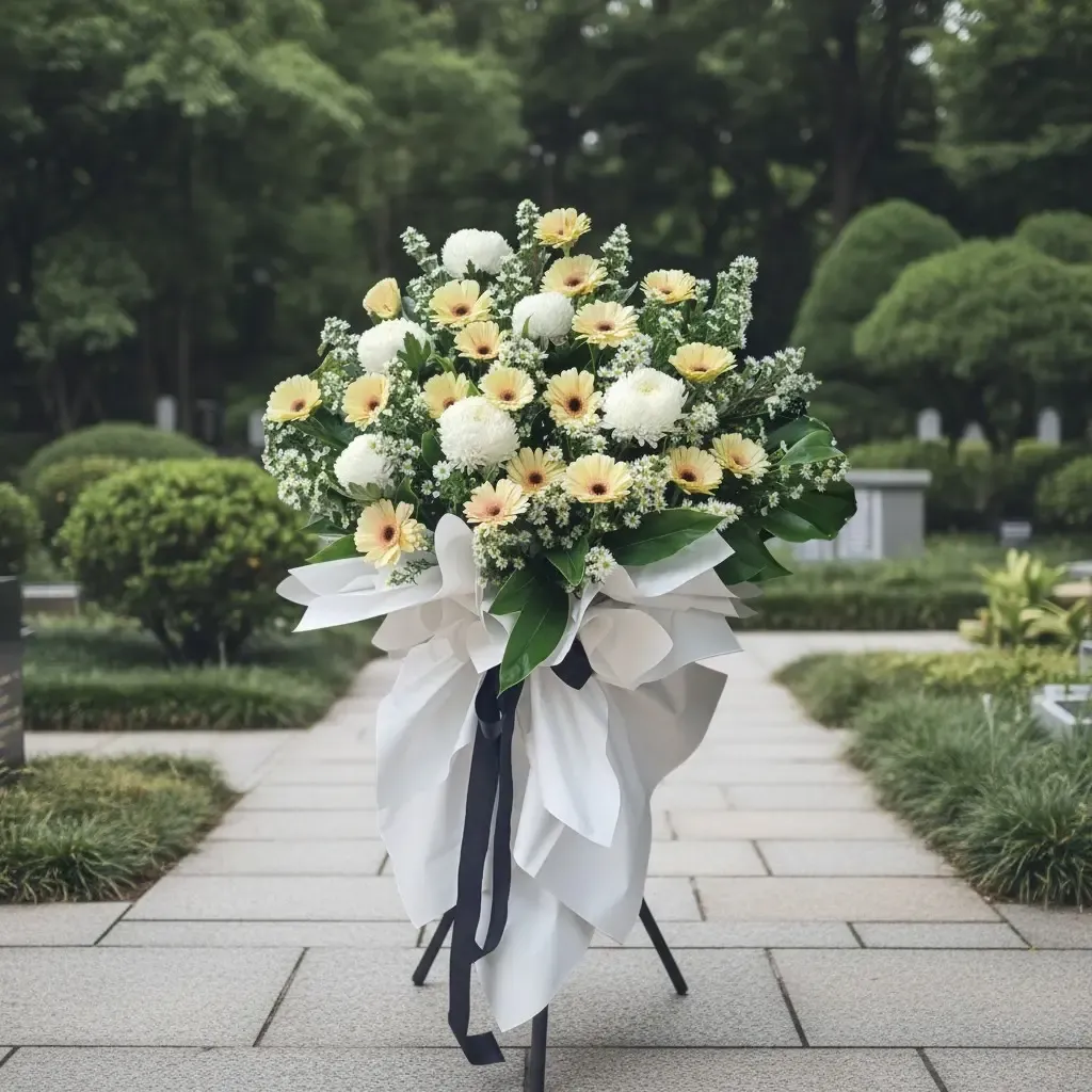 Everlastng Memory condolence and funeral flowers sympathy stand with delivery in Kuala Lumpur and Selangor