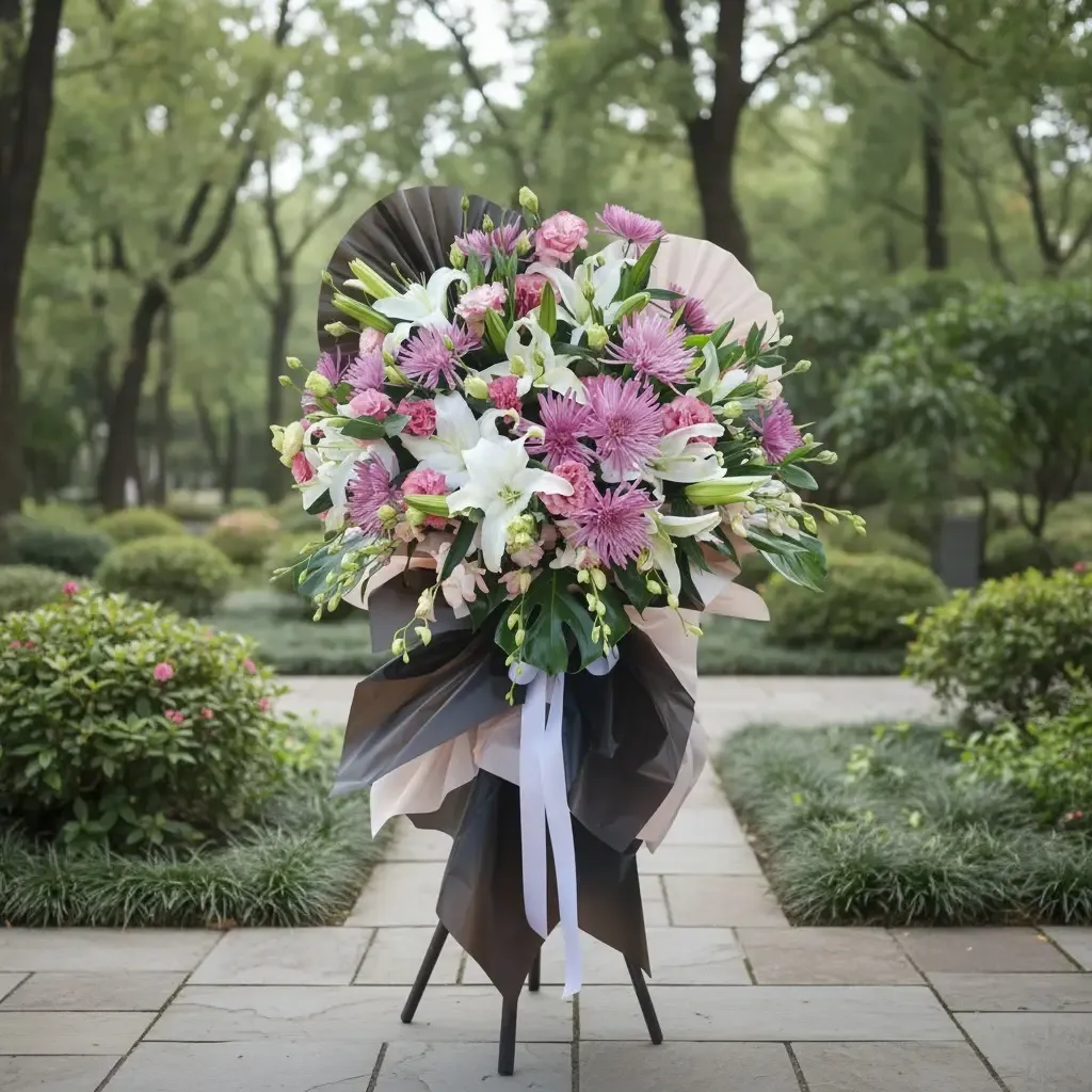 Graceful Tribute condolence and funeral flowers sympathy stand with delivery in Kuala Lumpur and Selangor