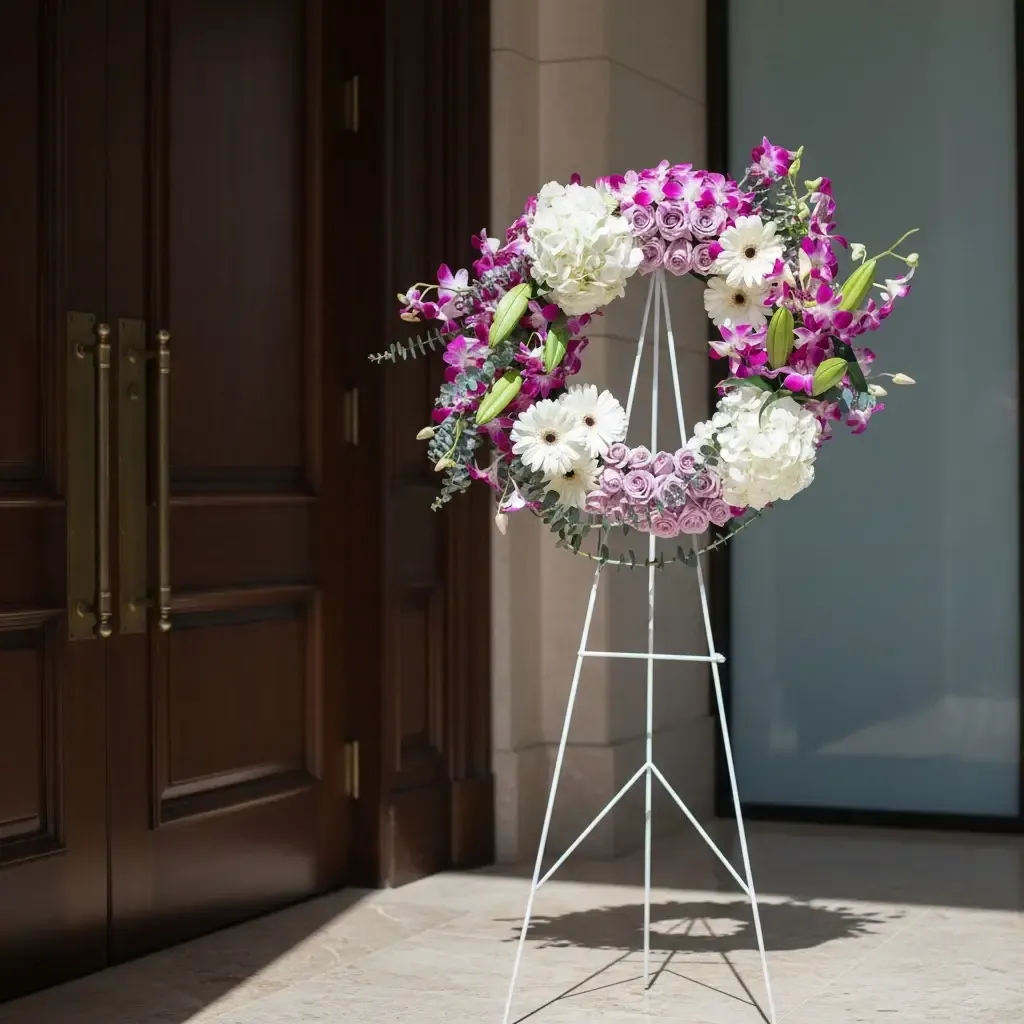 Eternal Rest condolence and funeral flowers sympathy stand with delivery in Kuala Lumpur and Selangor