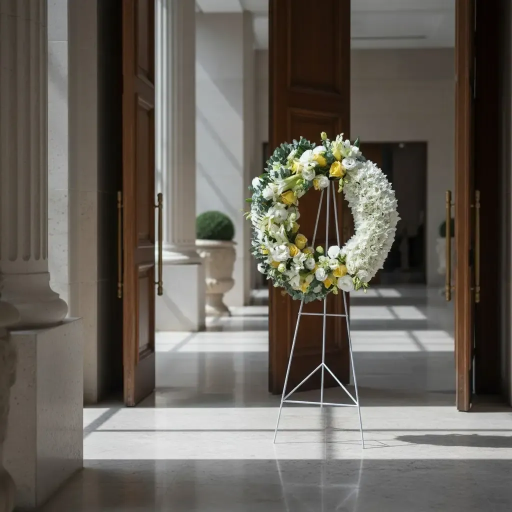 Faithful Light condolence and funeral flowers sympathy stand with delivery in Kuala Lumpur and Selangor