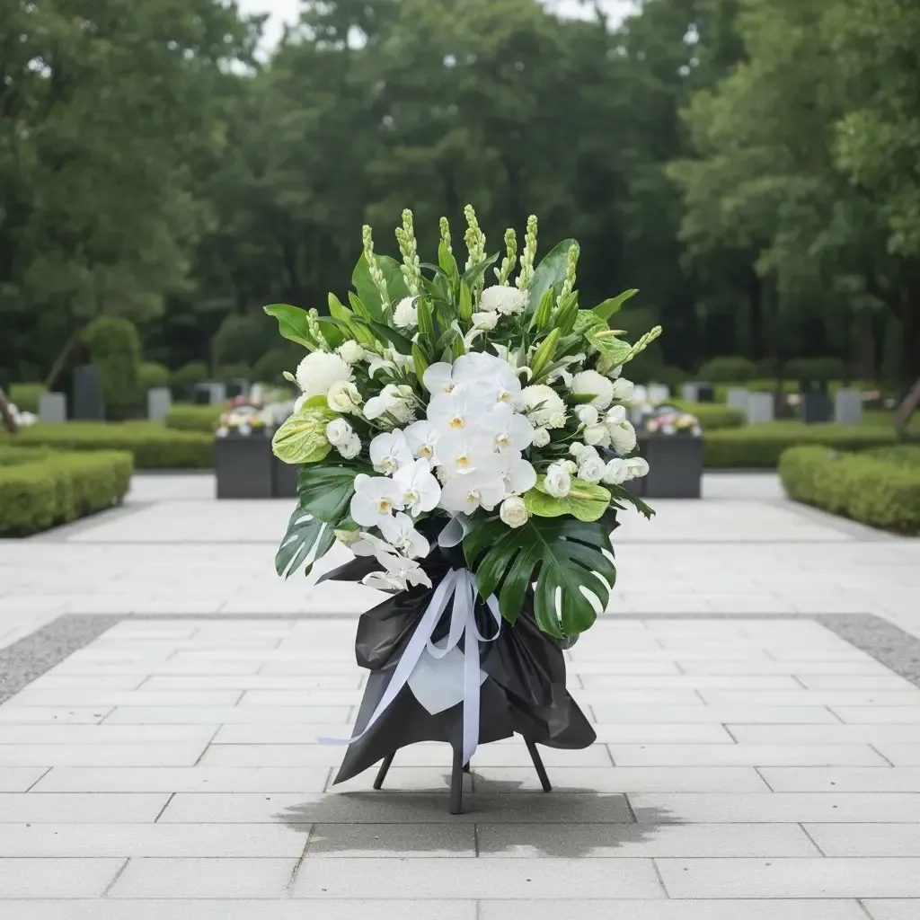 Peaceful Horizon condolence and funeral flowers sympathy stand with delivery in Kuala Lumpur and Selangor