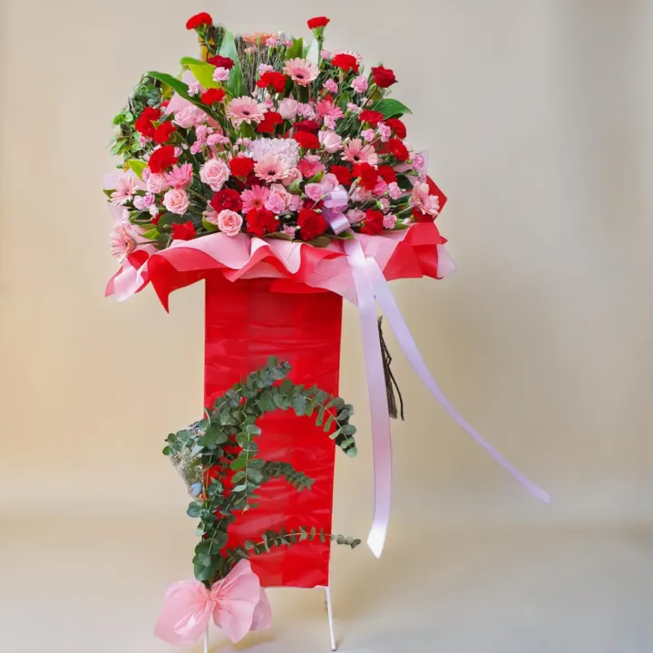 Fortune Glory hydrangea and rose grand opening  stand with delivery in Kuala Lumpur and Selangor