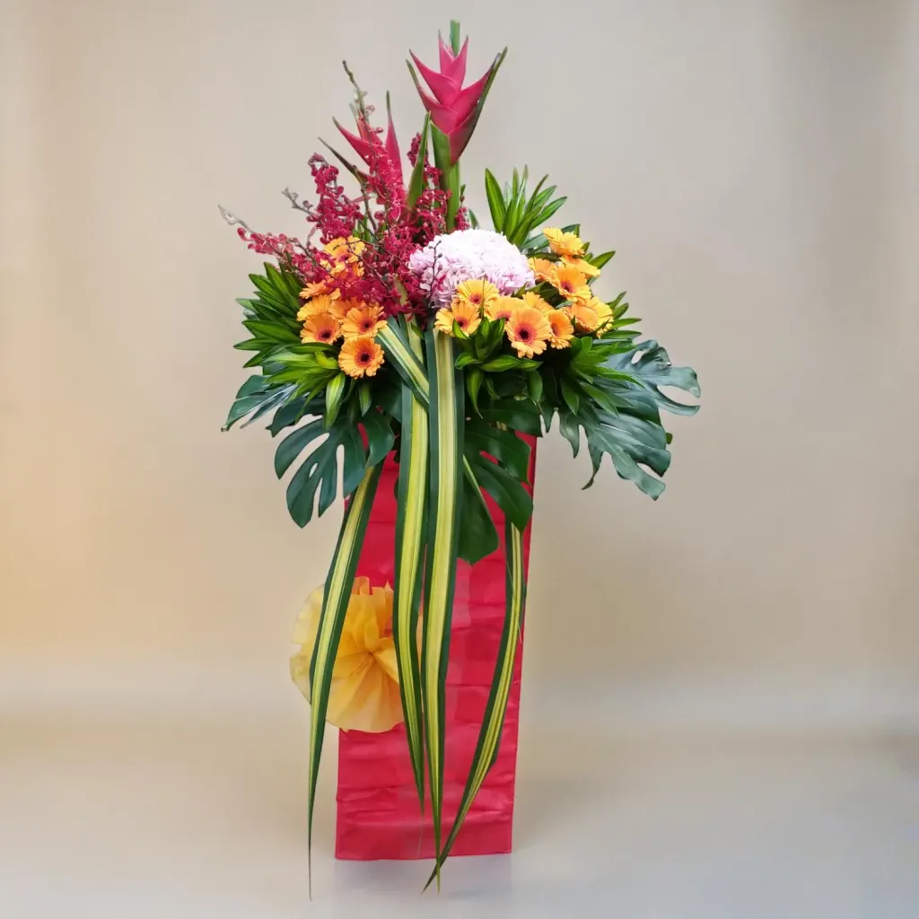 Radiant Achievement crab claw and orchid grand opening stand with delivery in Kuala Lumpur and Selangor
