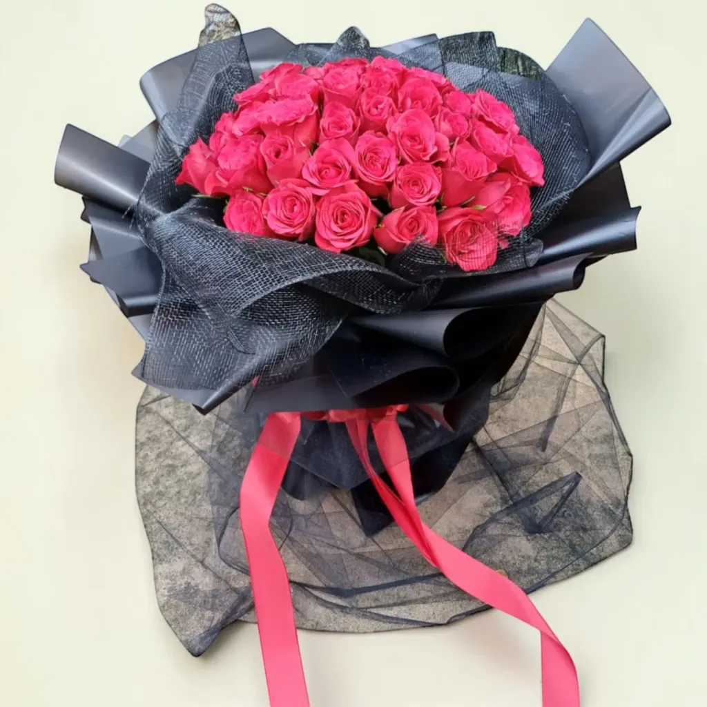 Eternal Charm rose hand bouquet for birthday or anniversary with delivery in Kuala Lumpur and Selangor