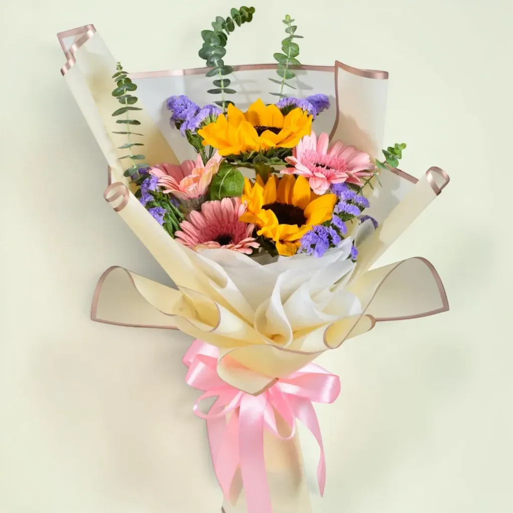 Future Horizons sunflower and gerberas bouquet for university graduation with delivery in Kuala Lumpur and Selangor