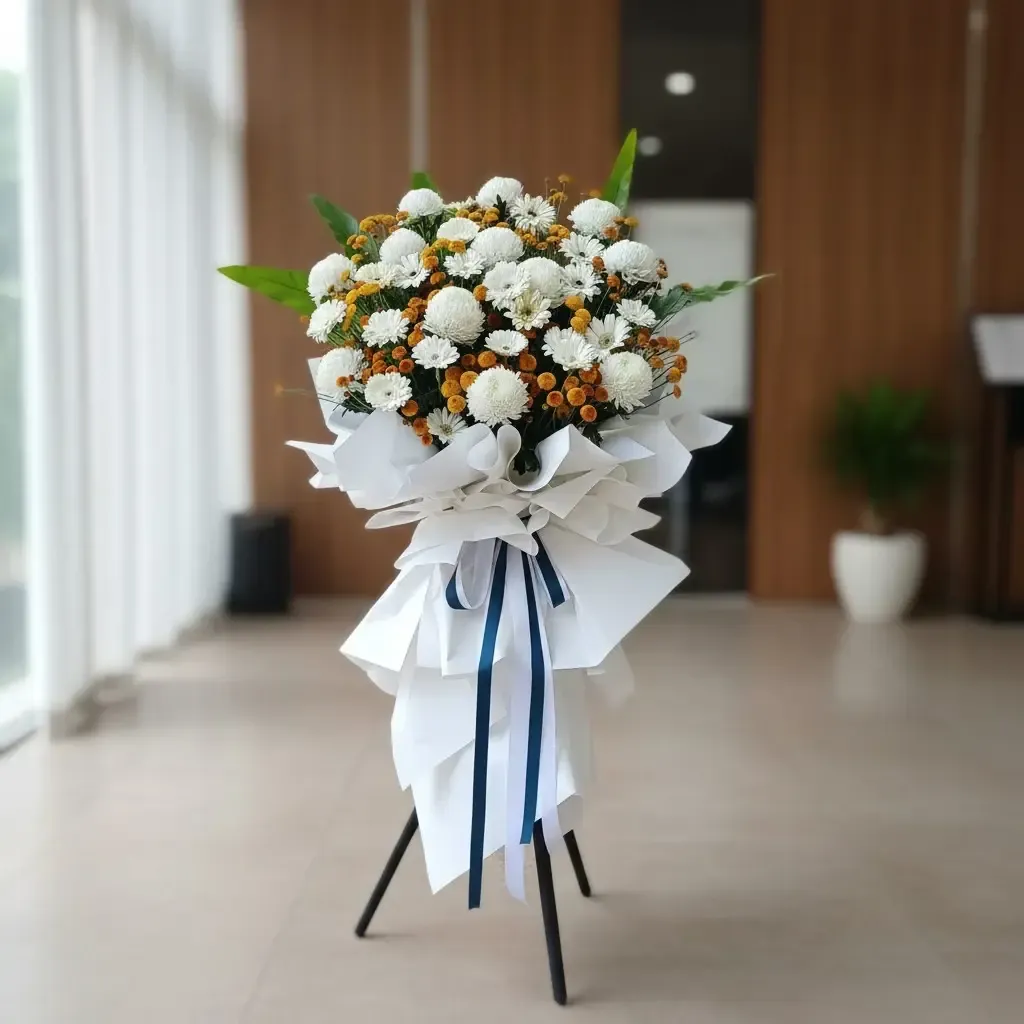 Lasting Tribute condolence and funeral flowers sympathy stand with delivery in Kuala Lumpur and Selangor