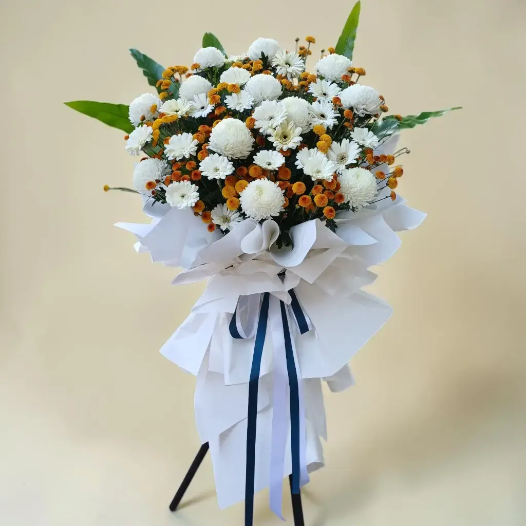 Lasting Tribute condolence and funeral flowers sympathy stand with delivery in Kuala Lumpur and Selangor