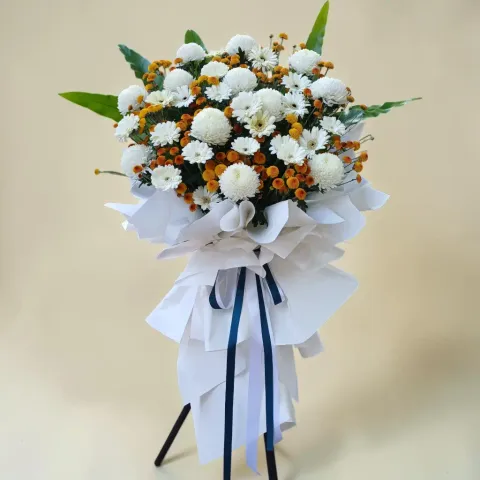 Lasting Tribute condolence and funeral flowers sympathy stand with delivery in Kuala Lumpur and Selangor