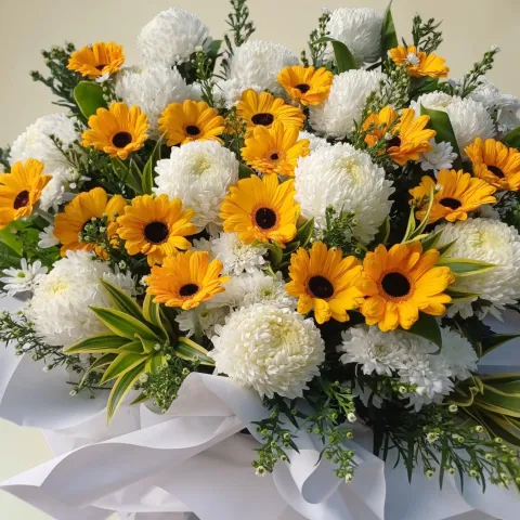 Sacred Remembrance condolence and funeral flowers sympathy stand with delivery in Kuala Lumpur and Selangor