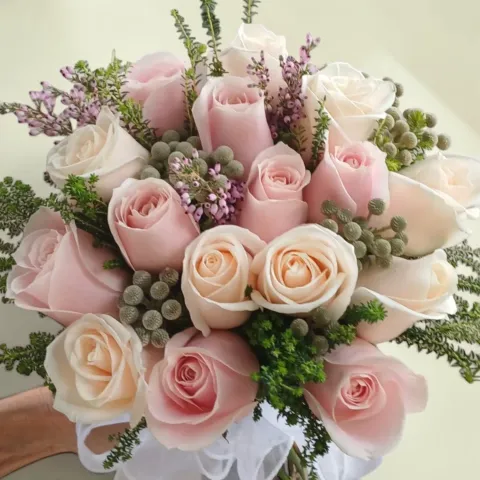 Forever Begins rose hand bouquet for bridal and wedding with delivery in Kuala Lumpur and Selangor