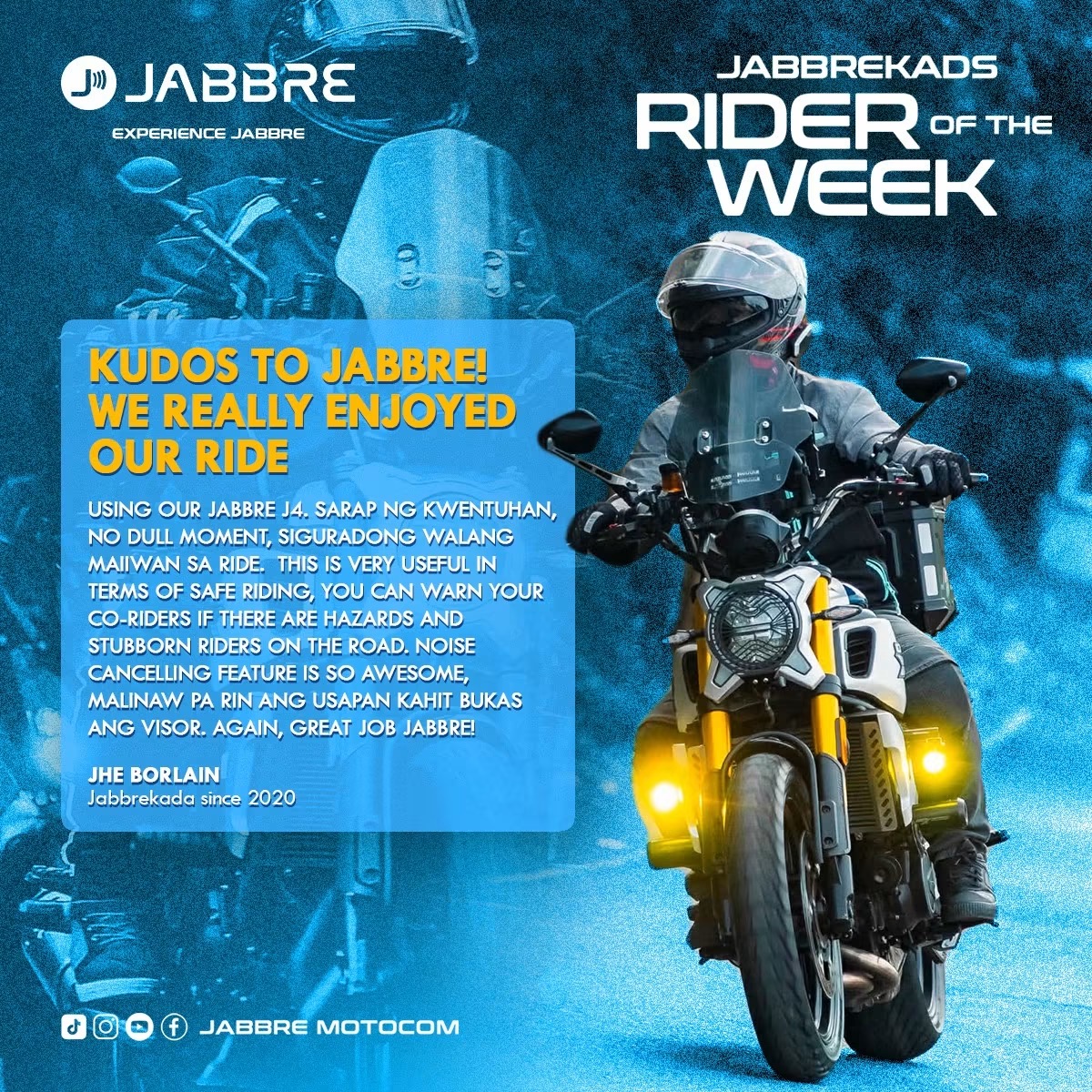 Five Years, Three Models: Why One Cavite Rider Stayed With Jabbre