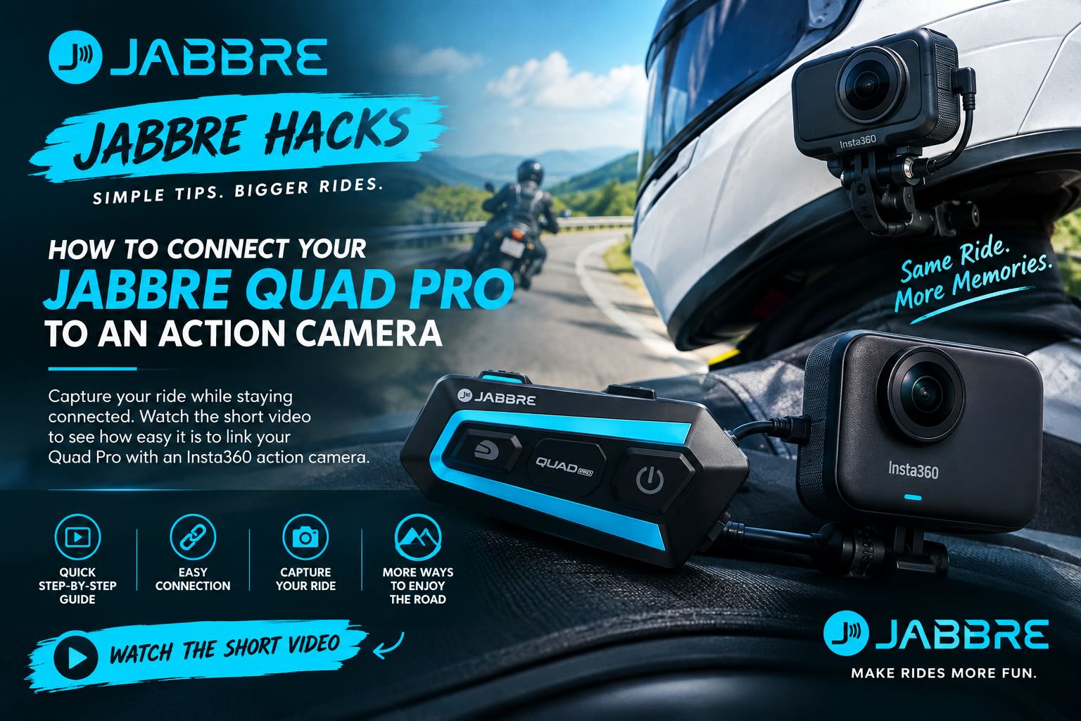 Connect Your Jabbre Quad Pro to an Action Camera