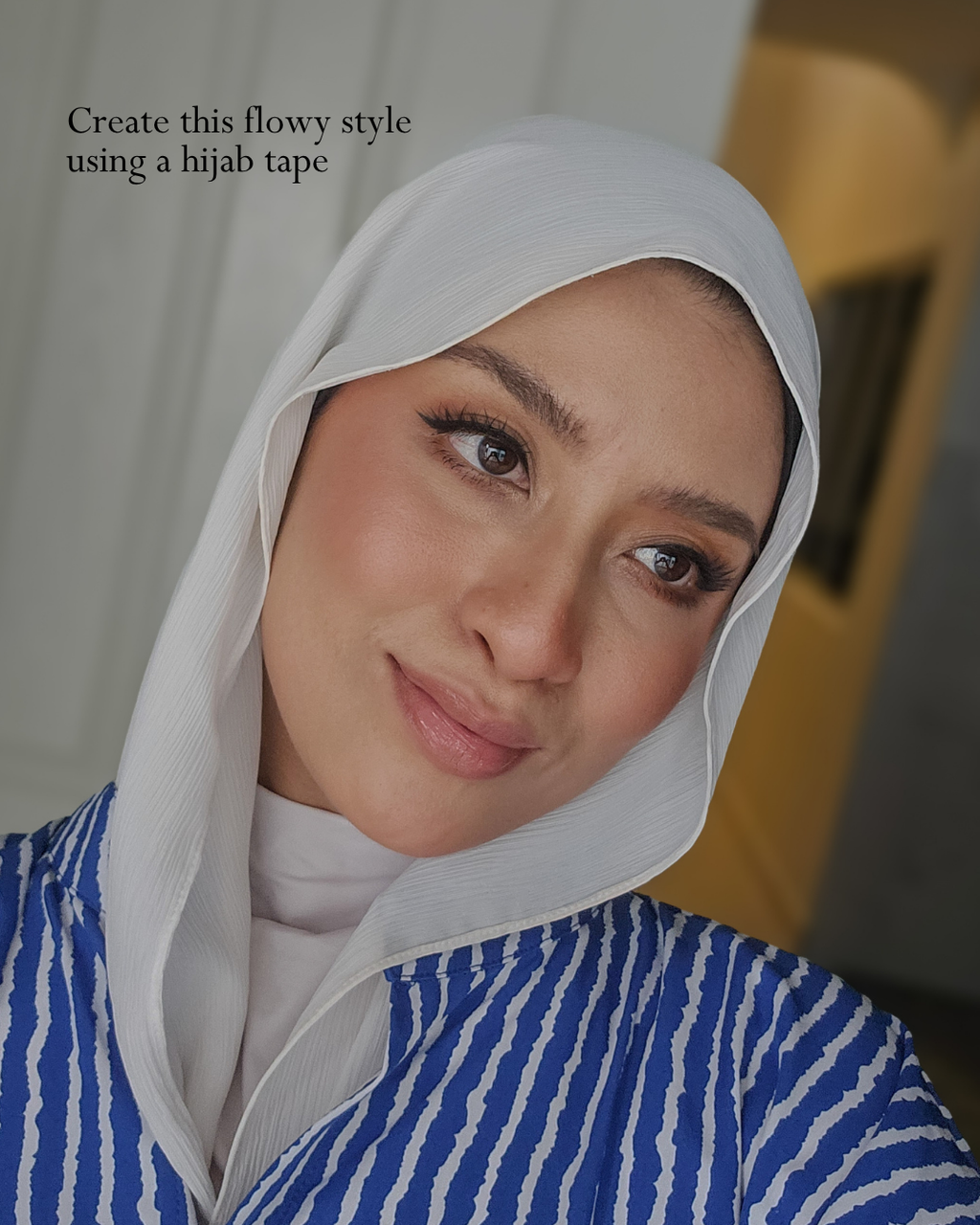 Invisible hijab tape for natural look