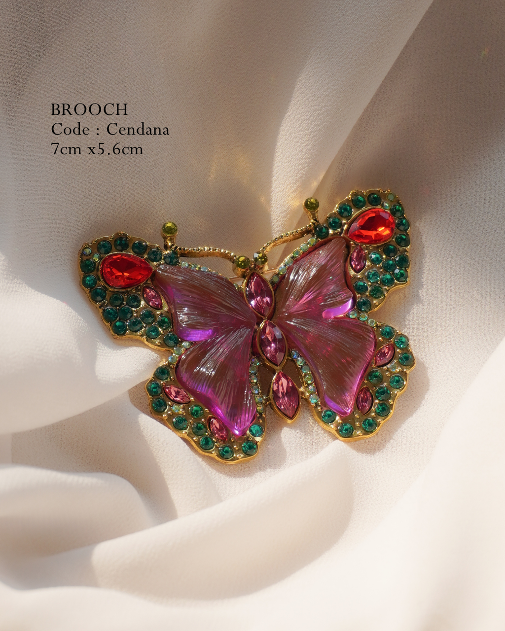 Big brooch pin for dresses and blazers