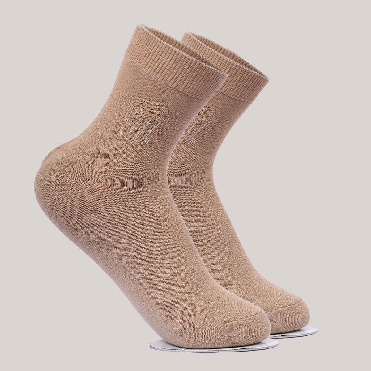 WC-COTTONCREWSOCK-BEIGE1