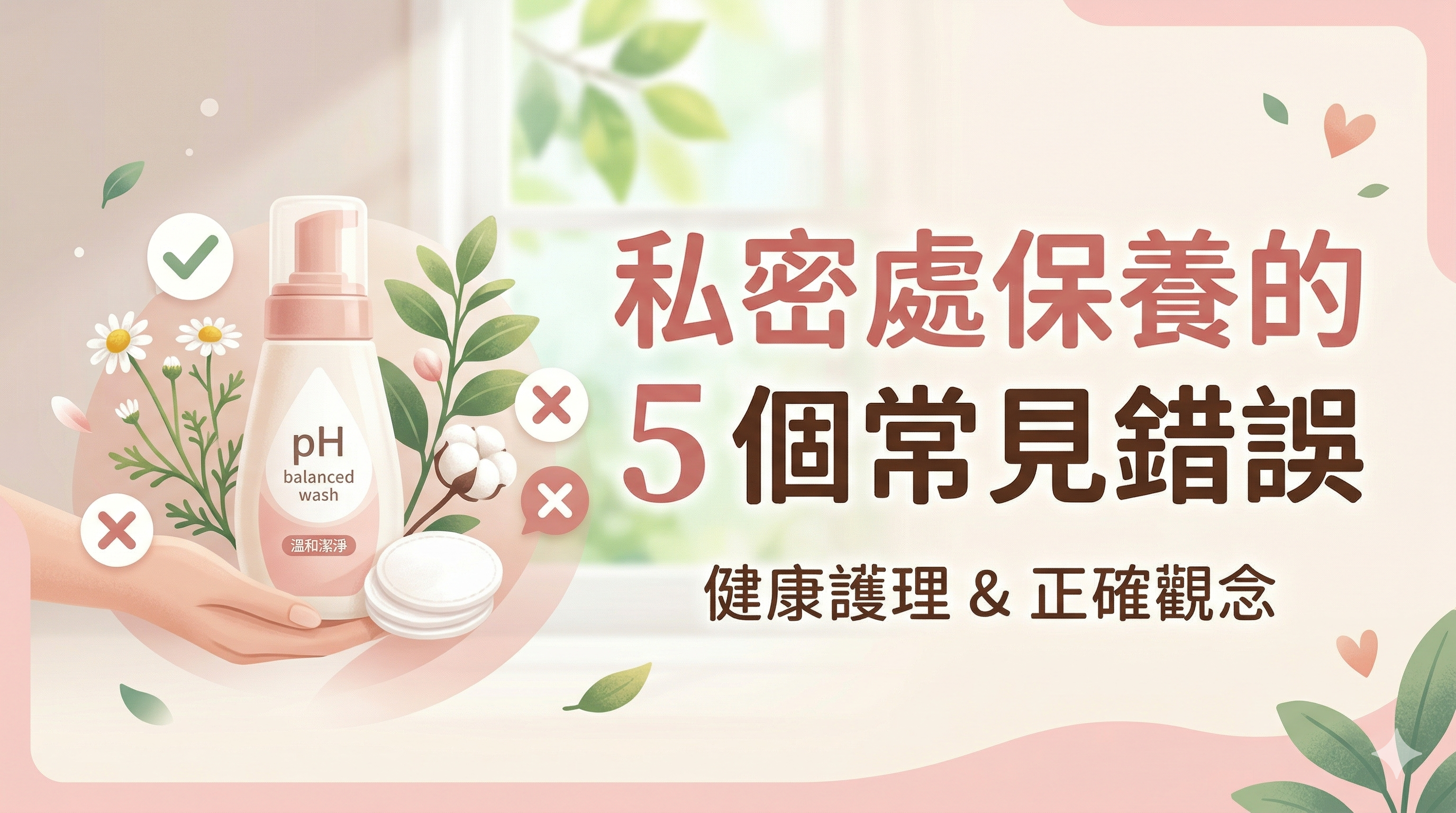 「私密處保養的 5 個常見錯誤」