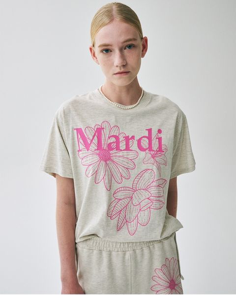 TSHIRT TRIPLE FLOWER_OATMEAL PINK 6