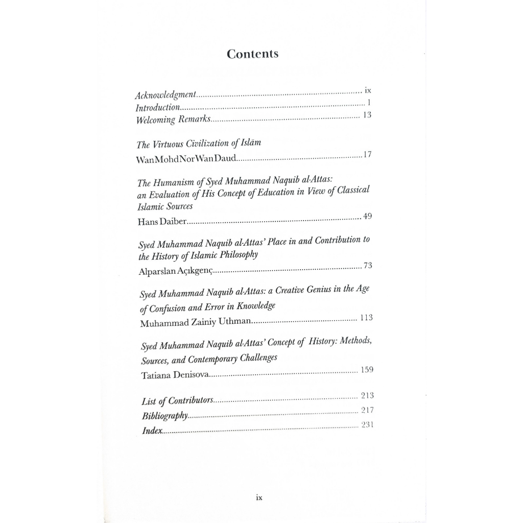 Syed Muhammad Naquib Al-Attas His Philosophical System and Conceptions of Humanity History and Civilization (3)