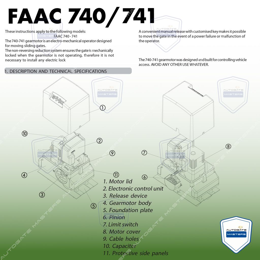 751-752 FAAC 740-741 AC SLIDING-09