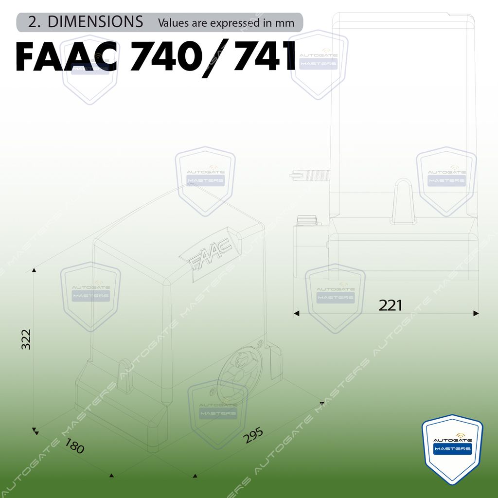 751-752 FAAC 740-741 AC SLIDING-10