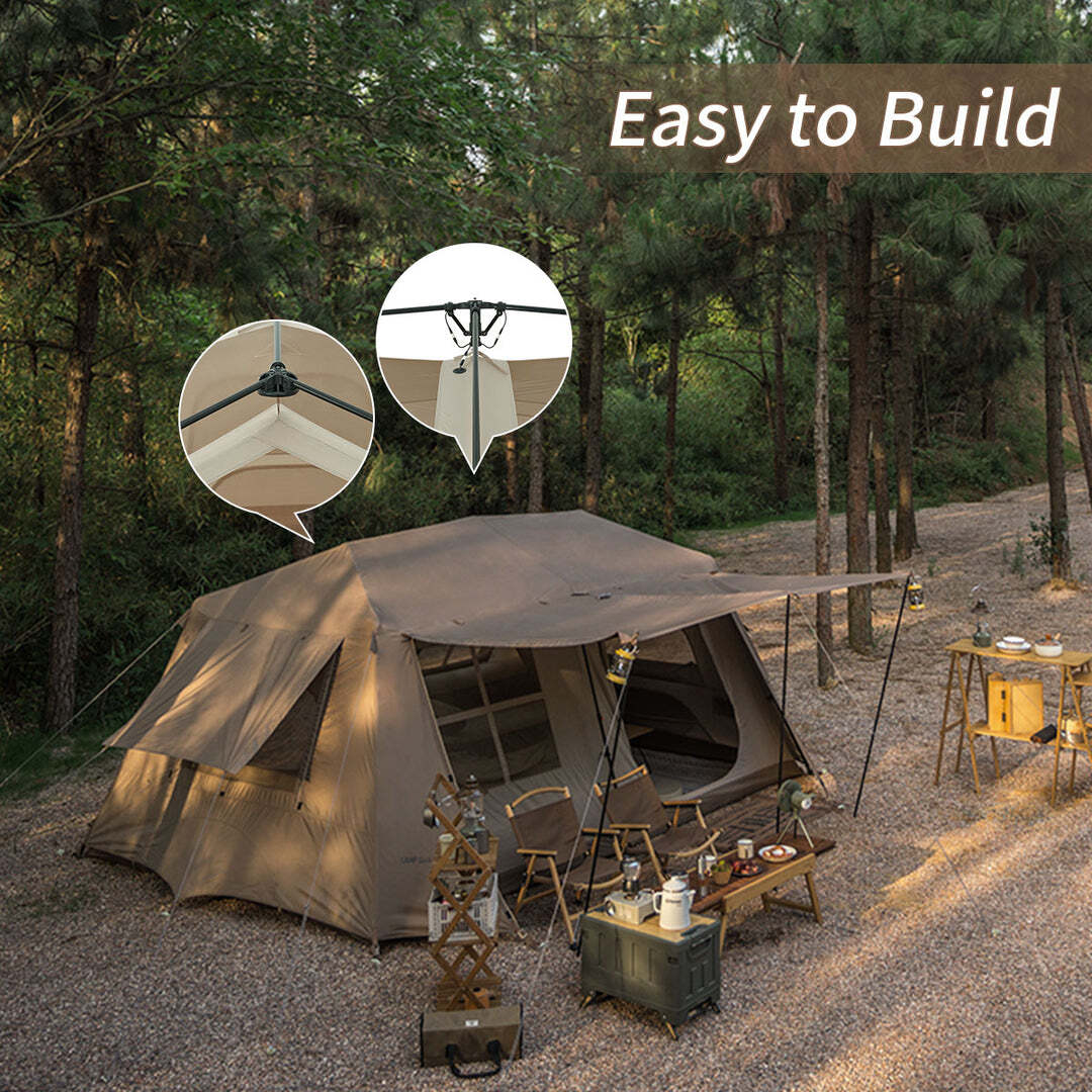 NH002 | NATUREHIKE CNH22ZP004 Village 13 Automatic Tent – 10camp