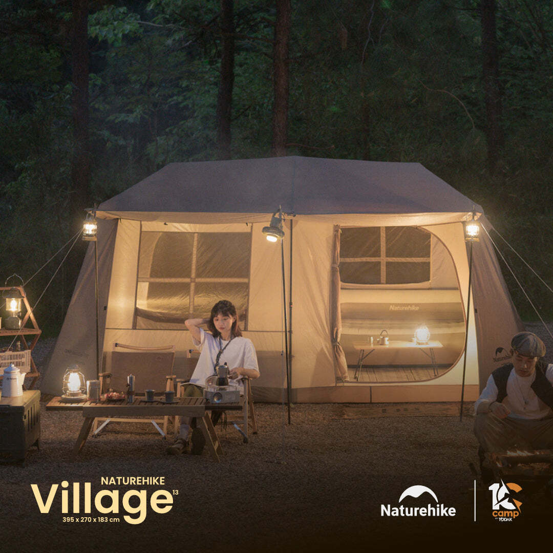 NH002 | NATUREHIKE CNH22ZP004 Village 13 Automatic Tent – 10camp