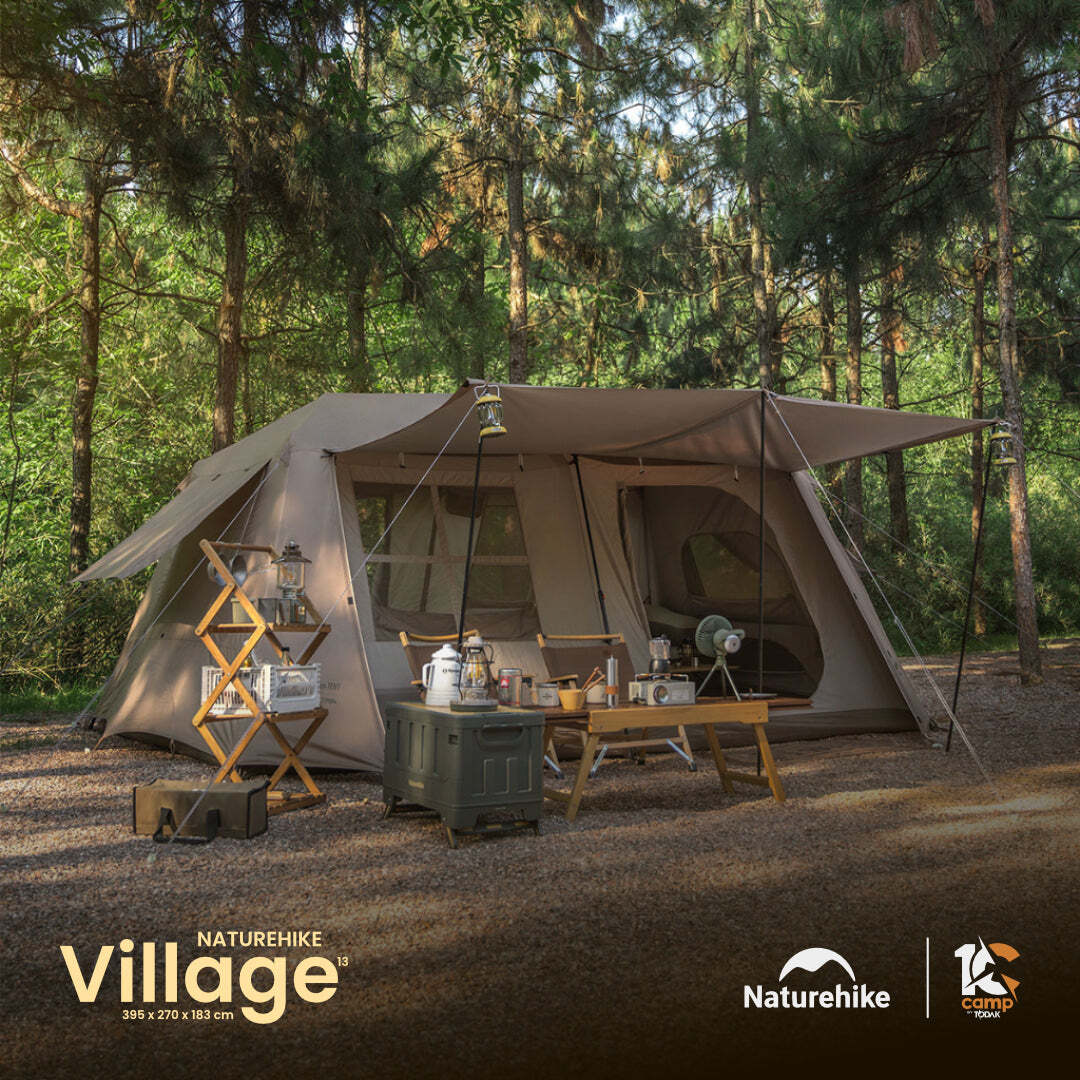 NH002 | NATUREHIKE CNH22ZP004 Village 13 Automatic Tent – 10camp