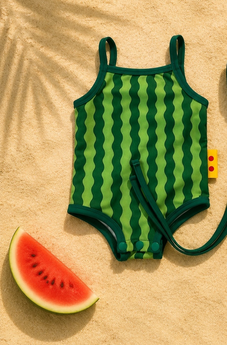 泳衣: 西瓜條紋🍉