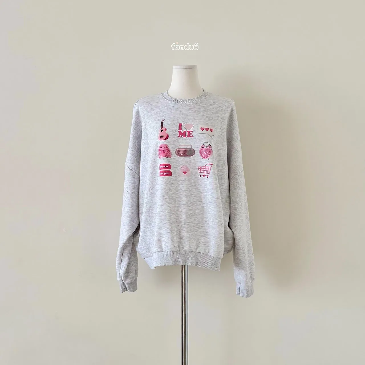 White Melange Gray