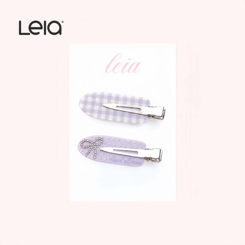 leia hairclip purple