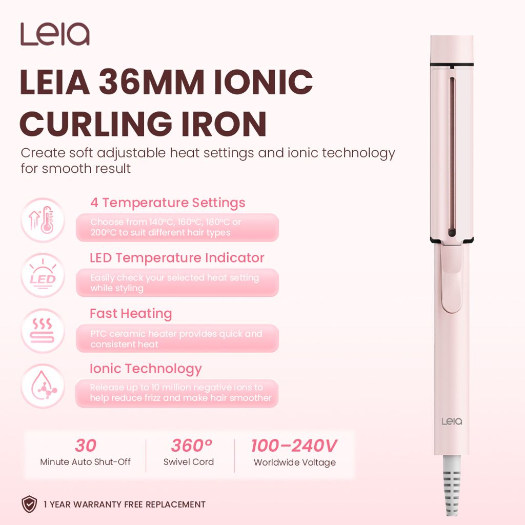 36mm ionic curling iron