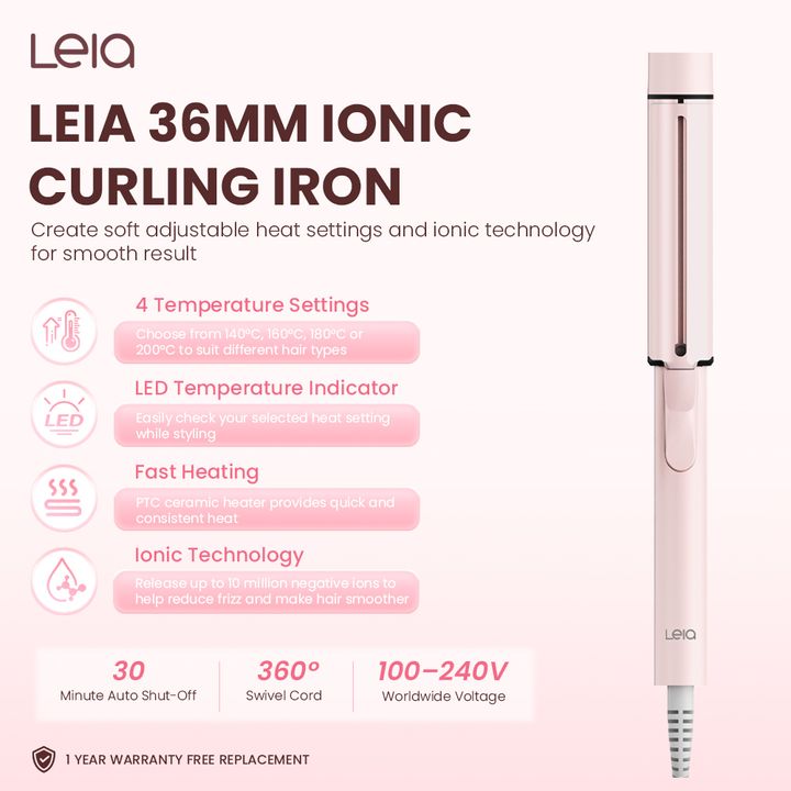 36mm ionic curling iron