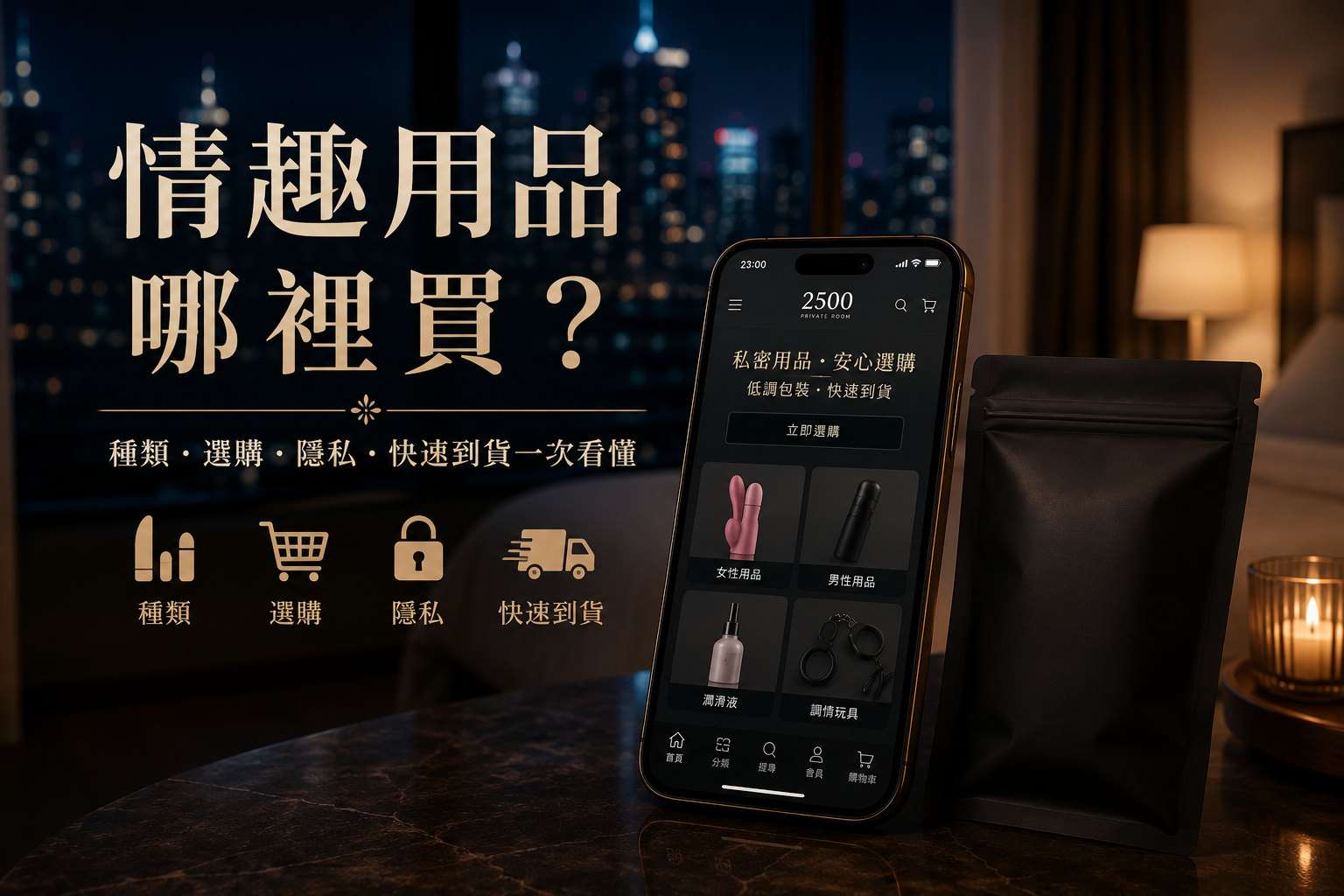 情趣用品哪裡買？2026 情趣用品種類、購買方式、隱私與快速到貨完整指南