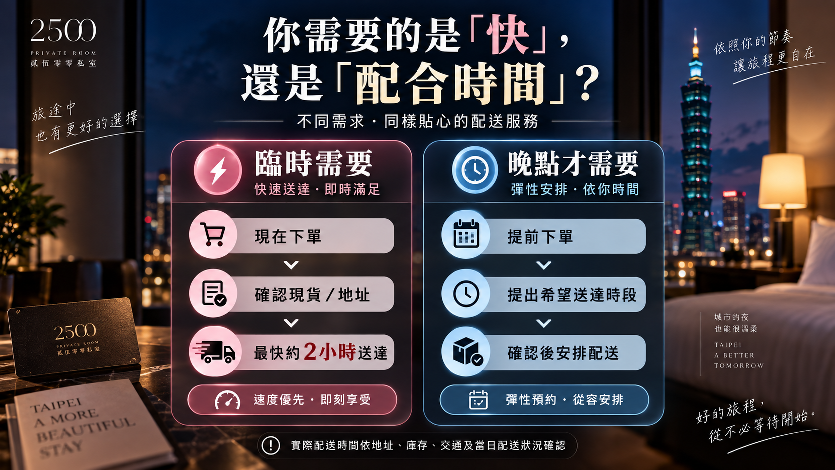 情趣用品2小時快送與預約配送方式比較