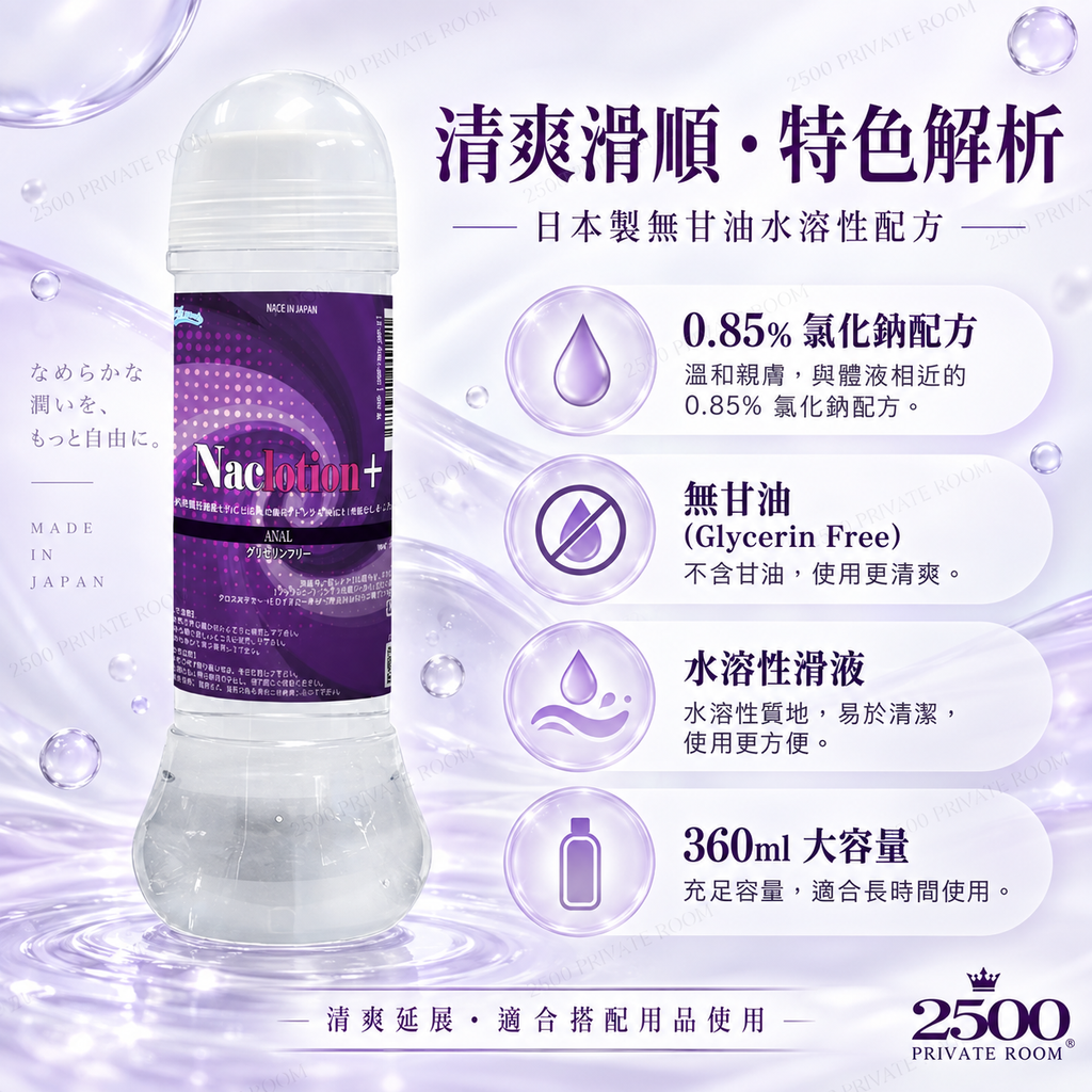 NaClotion+ ANAL 後庭專用潤滑液 360ml2