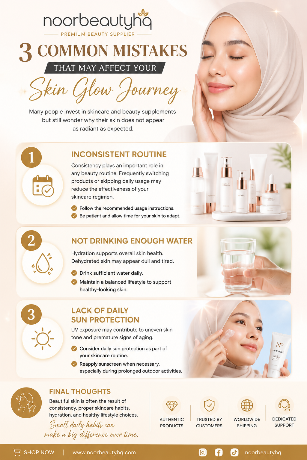 ✨ 3 Common Mistakes That May Affect Your Skin Glow Journey