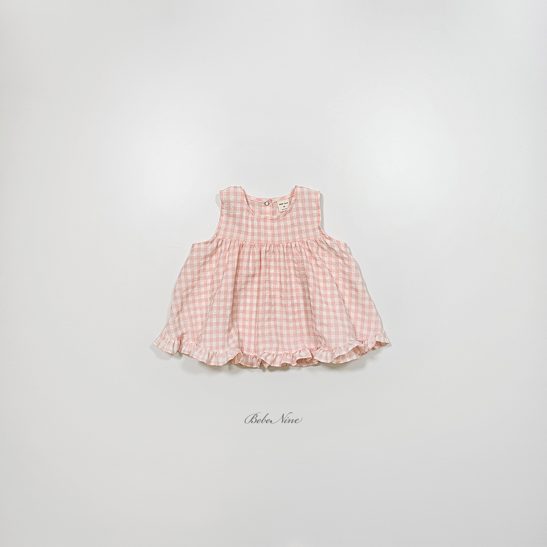 3_체크프릴블라우스_디테일컷2