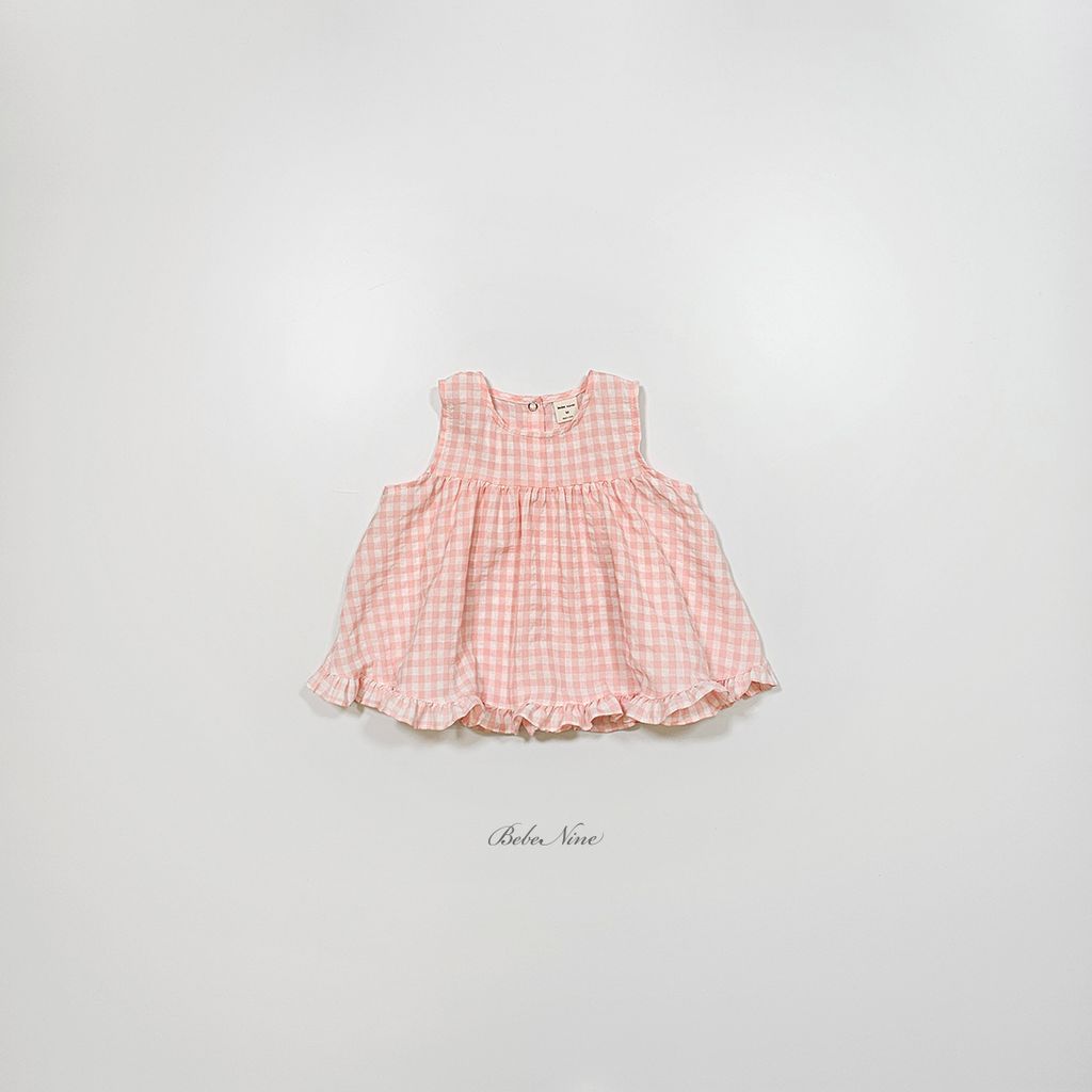 3_체크프릴블라우스_디테일컷2