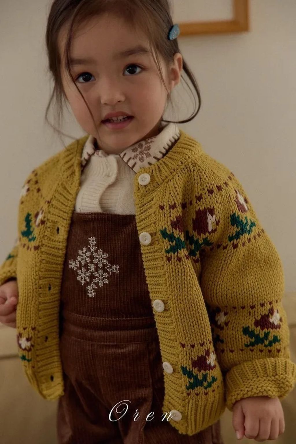 ProductGroup-60-[KIDS] 罩衫 OREN 벨로티플라워니트가디건(투웨이착용) 26가을
