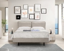 2323-1 艾德力克6尺懸浮式雙人床(布) (小)