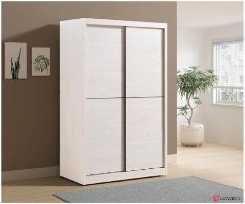 232-1-米可白4×7尺推門衣櫥-(P203) (自訂)