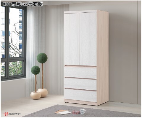 113-10-晴光3×7尺衣櫥-(830) (自訂) (1)