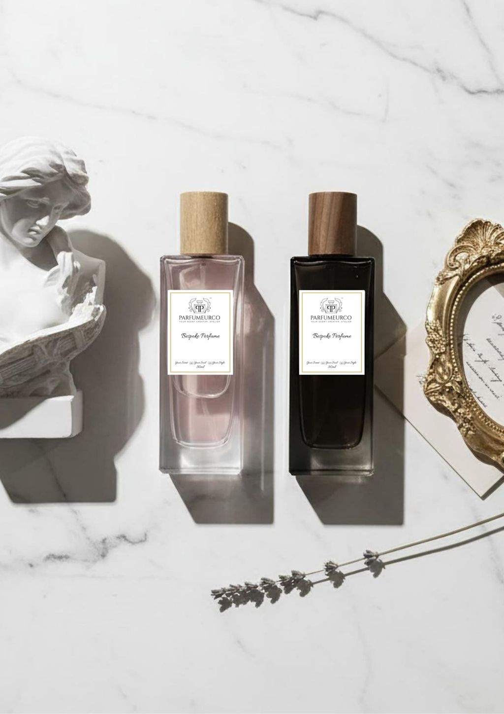 50ml bespoke perfume transparent & black