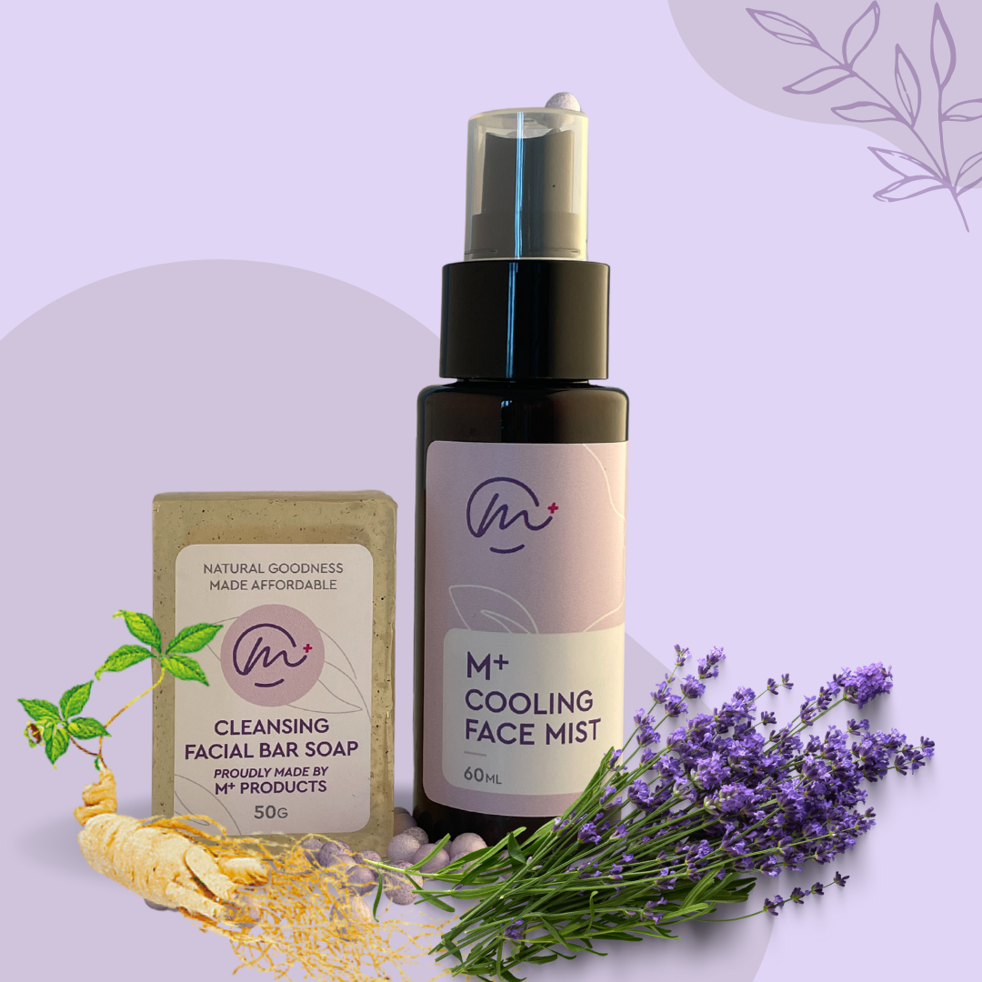 Mplus Cooling Face Mist & Organic Ginseng Soap