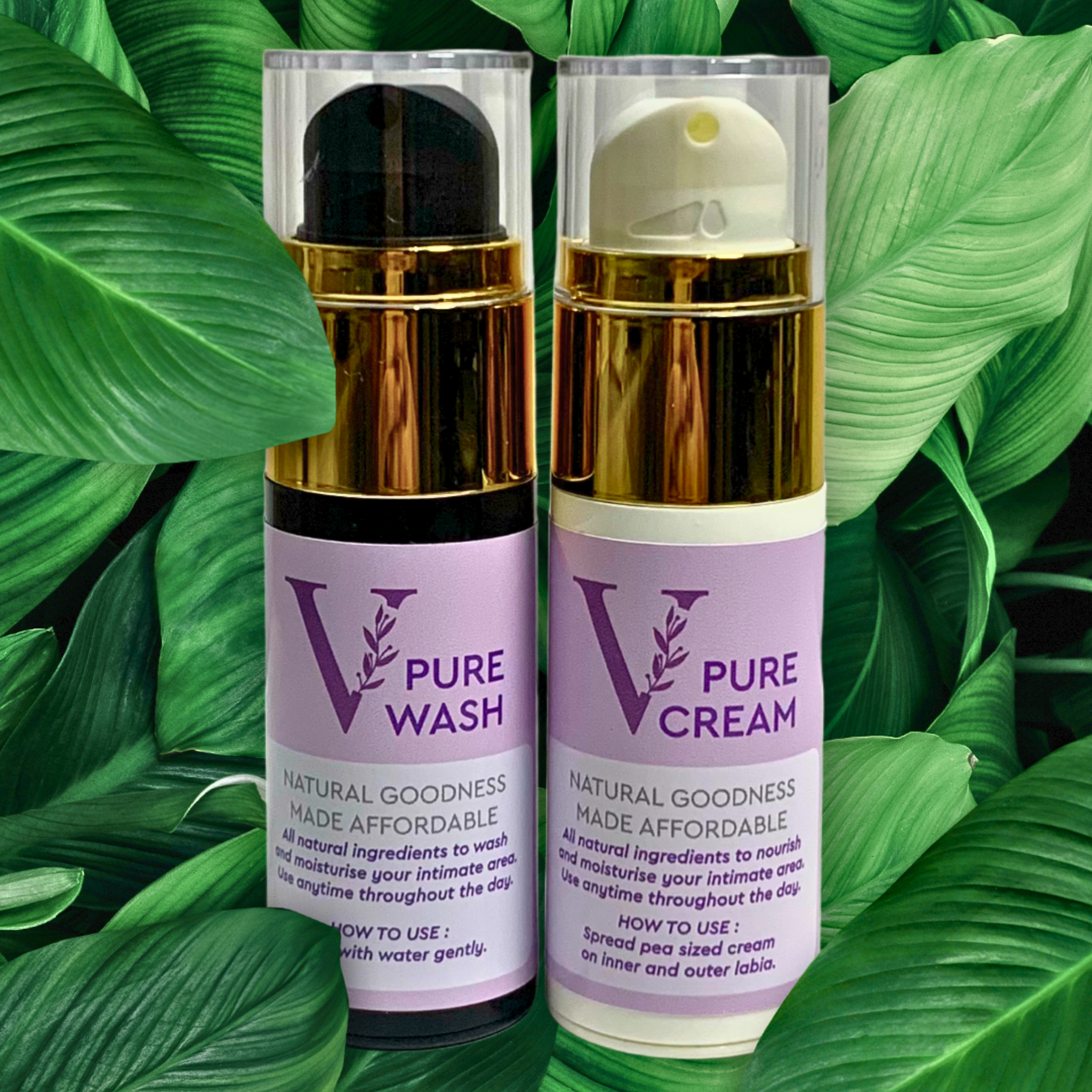 Mplus Pure V Cream and Wash Set