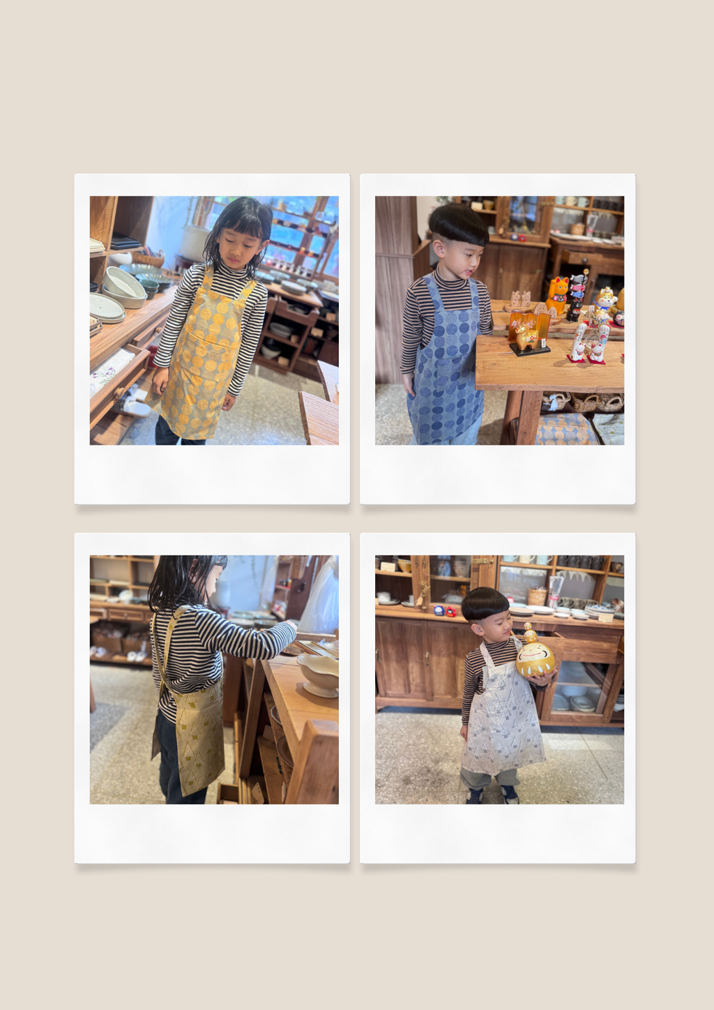 Brown White Minimalist Photo Collage Flyer